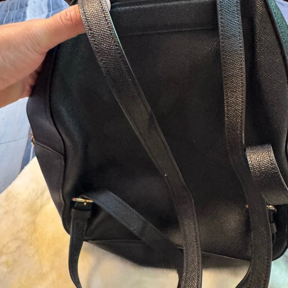 Coach Black Textured Men's Backpack - Picture 5 of 8